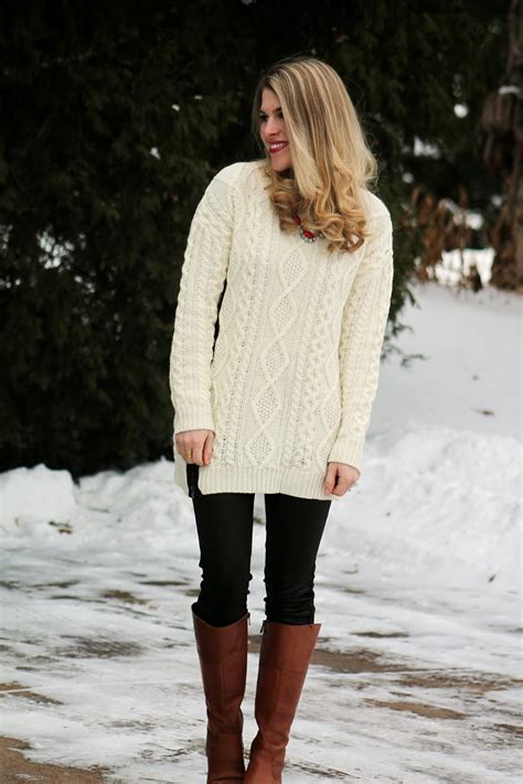 long sweaters to wear with leggings and boots